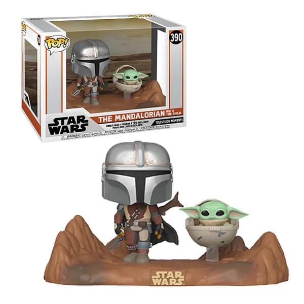 Star Wars The Mandalorian and The Child (Baby Yoda) Pop! Vinyl TV Moment Image 1