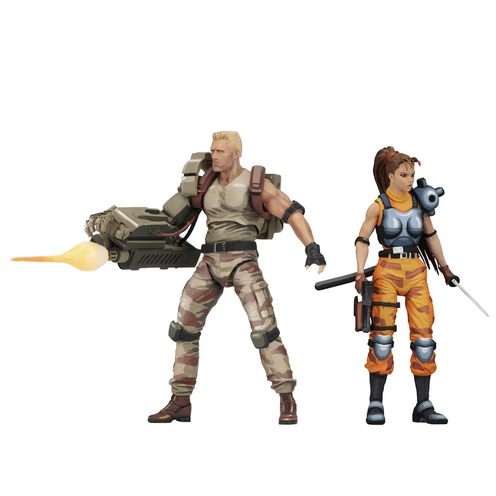 NECA Alien vs Predator - 7" Scale Action Figure - Dutch & Lin Arcade (2 Pack) Image 1