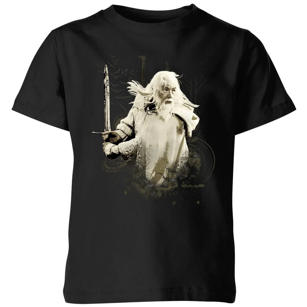 The Lord Of The Rings Gandalf Kids' T-Shirt - Black - 3-4 Years Image 1