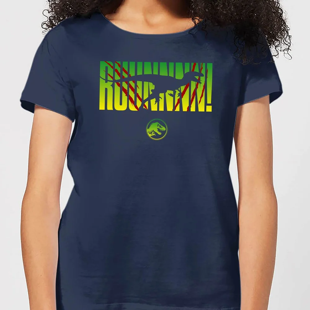 Jurassic Park Run! Women's T-Shirt - Navy - S Image 1