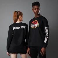 Jurassic Park Primal Classic Logo Unisex Long Sleeved T-Shirt - Black - undefined undefined