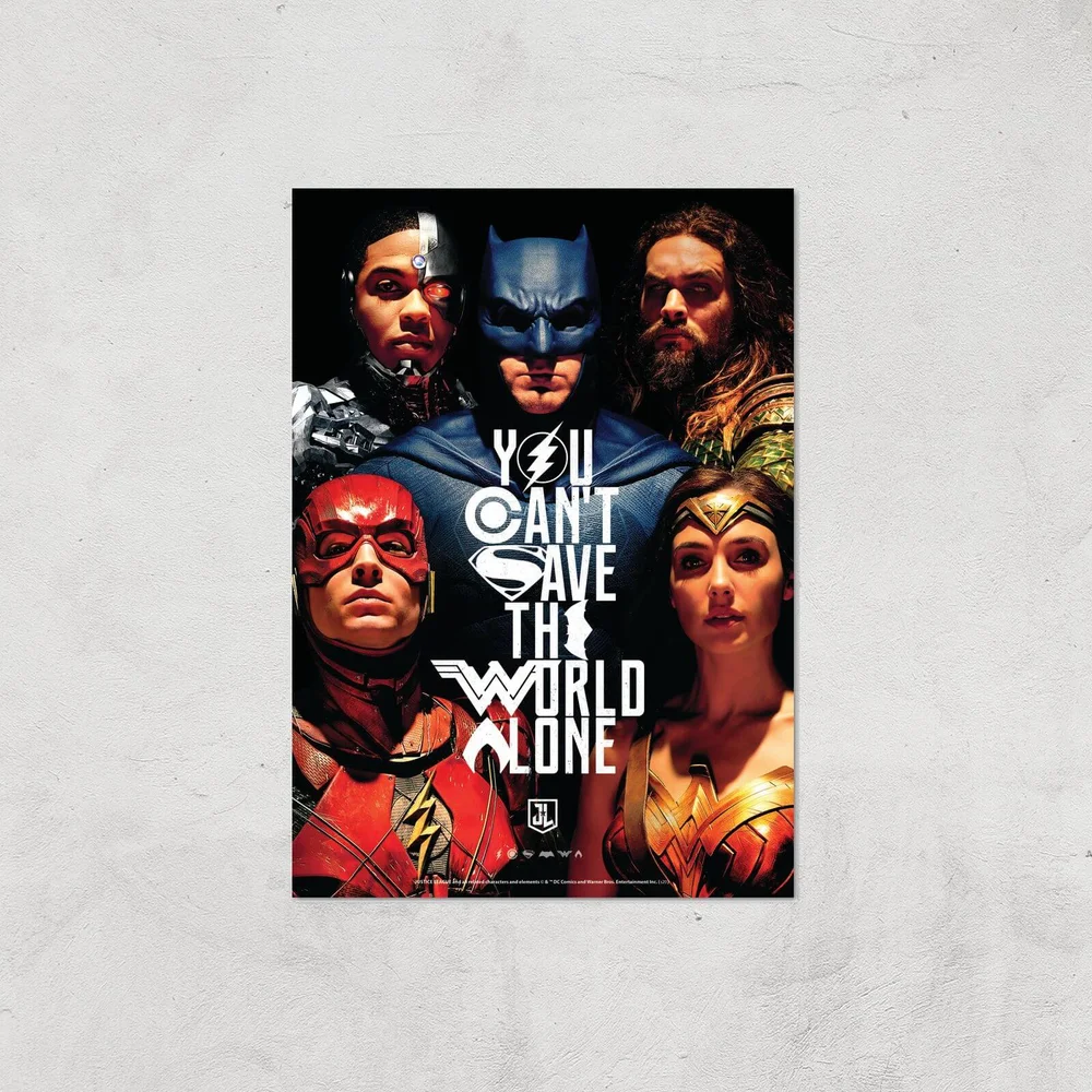 DC Justice League Giclee Art Print - A4 - Print Only Image 1