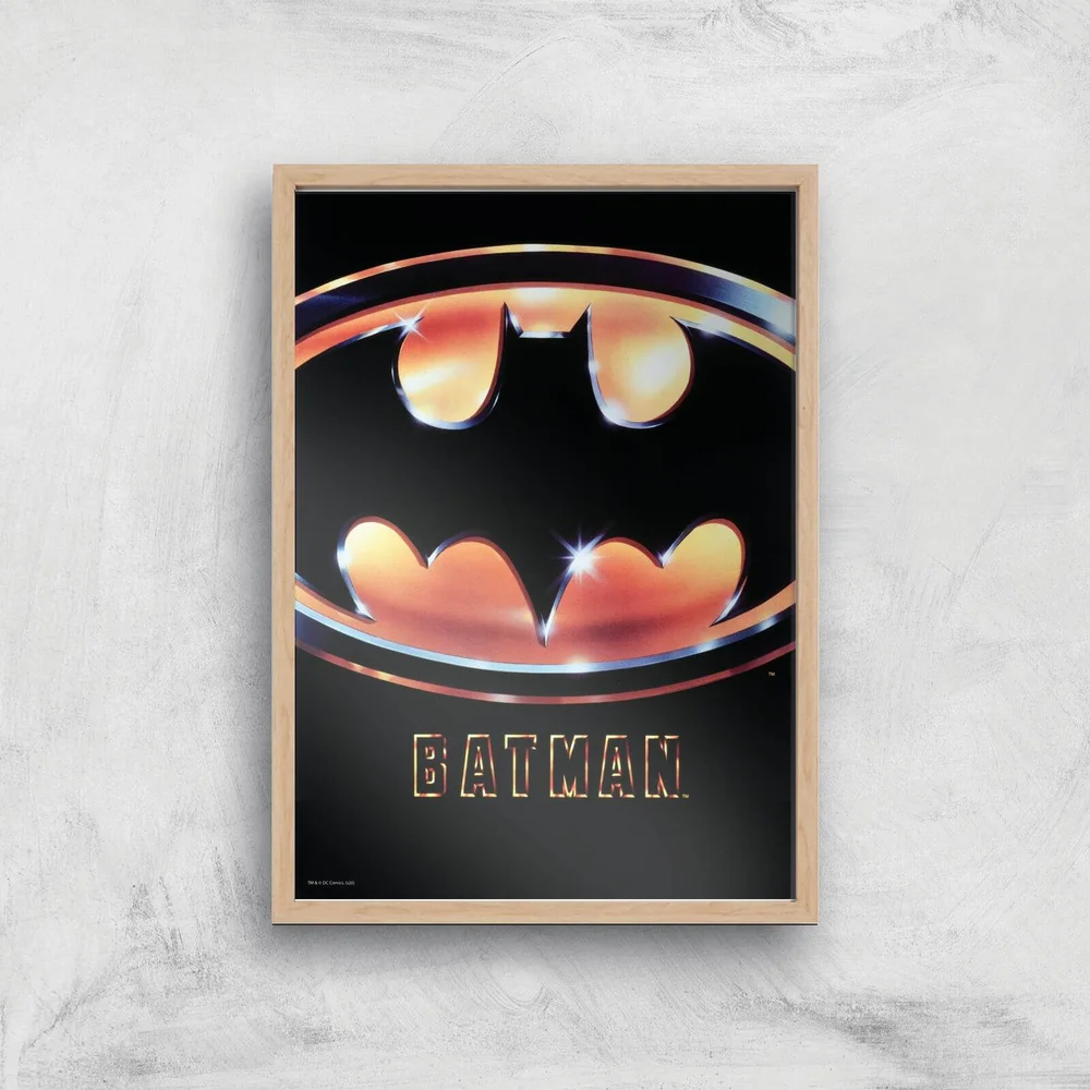 Batman 89 Giclee Art Print - A4 - Wooden Frame Image 1