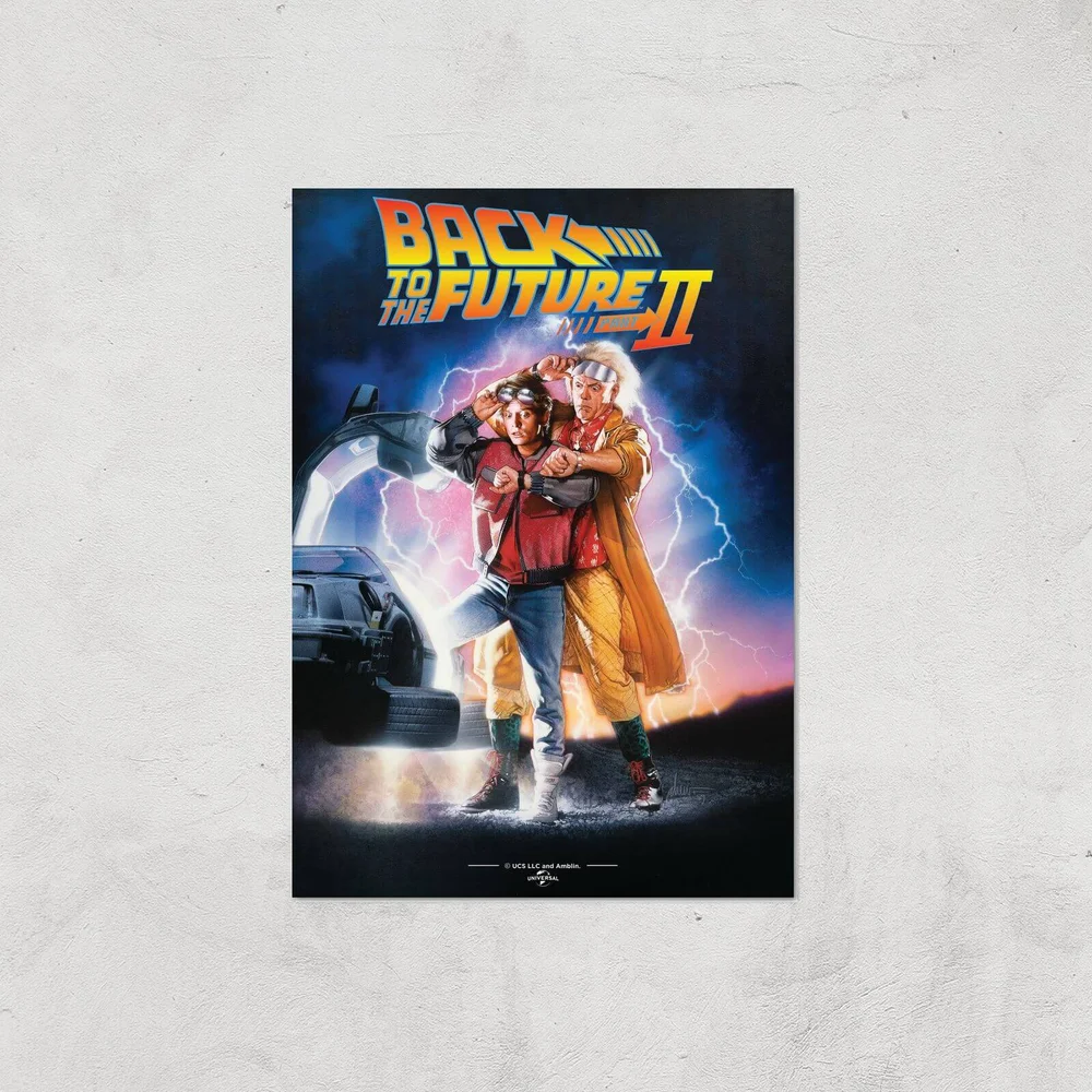 Back To The Future Part 2 Giclee Art Print - A3 - Print Only Image 1