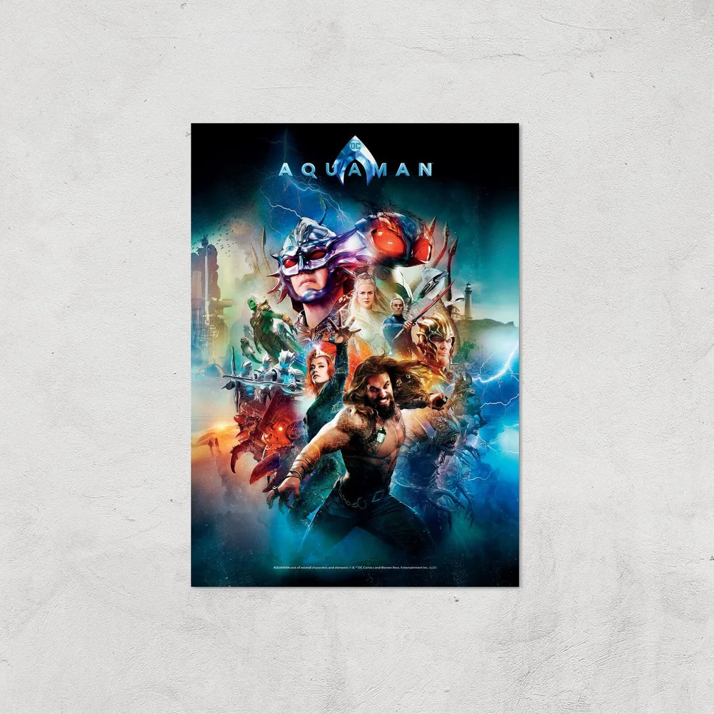 DC Aquaman Giclee Art Print - A4 - Print Only Image 1