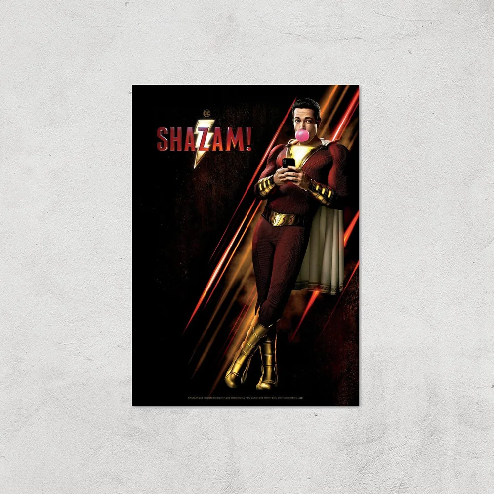 DC Shazam! Giclee Art Print - A4 - Print Only Image 1