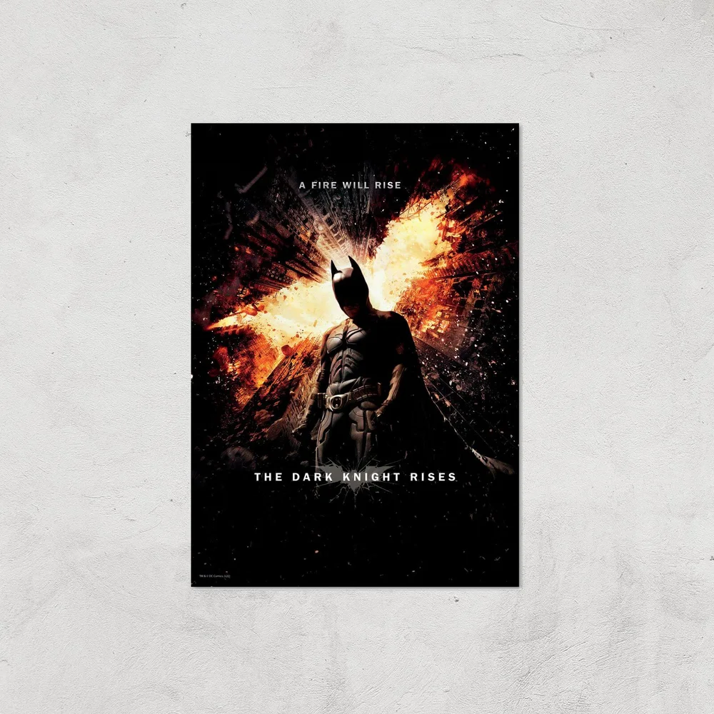 The Dark Knight Rises Giclee Art Print - A4 - Print Only Image 1