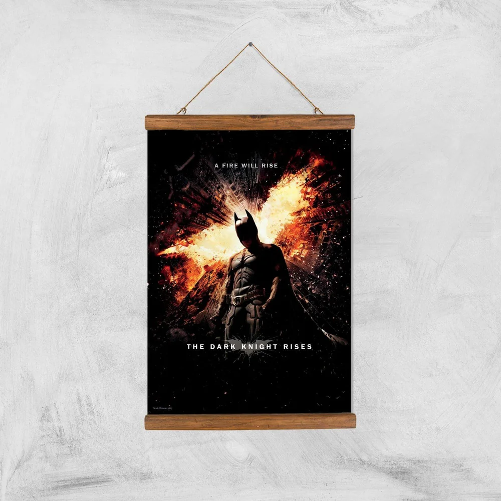 The Dark Knight Rises Giclee Art Print - A3 - Wooden Hanger Image 1