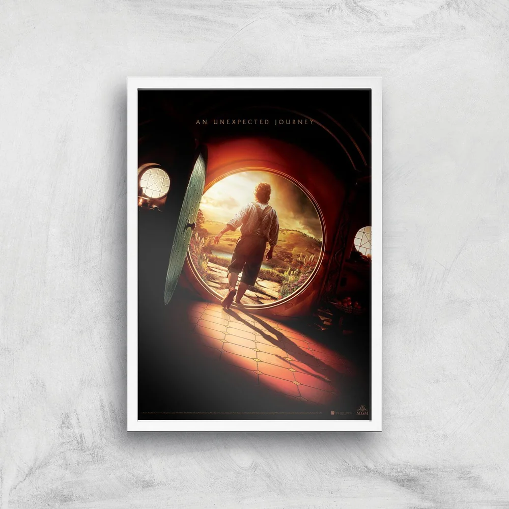 The Hobbit: An Unexpected Journey Giclee Art Print - A4 - White Frame Image 1