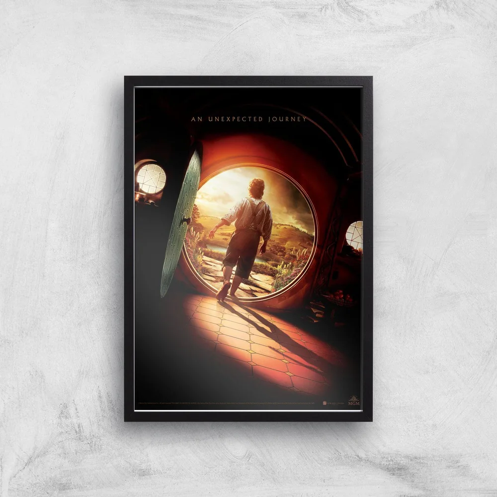 The Hobbit: An Unexpected Journey Giclee Art Print - A2 - Black Frame Image 1