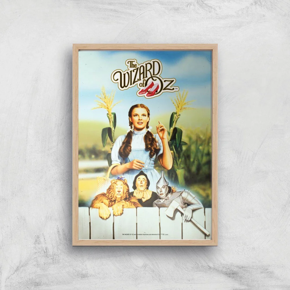 The Wizard Of Oz Giclee Art Print - A3 - Wooden Frame Image 1