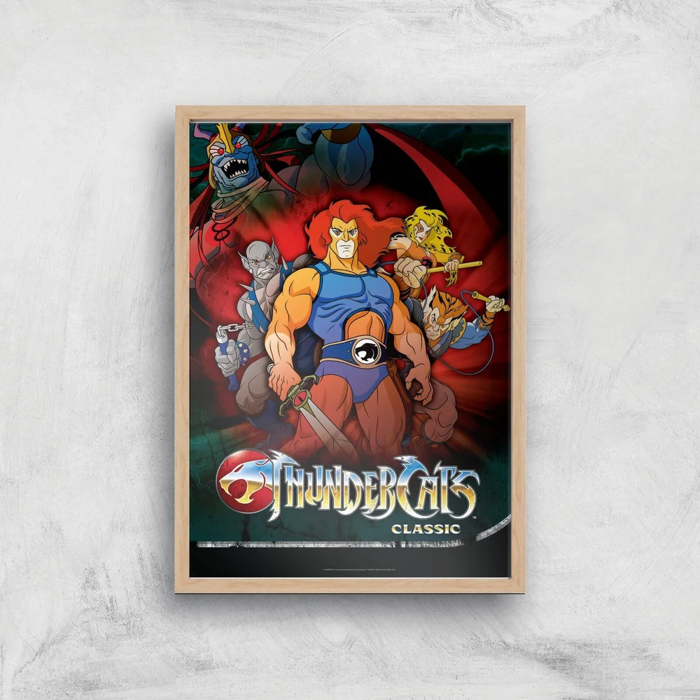 Thundercats Giclee Art Print - A4 - Wooden Frame Image 1