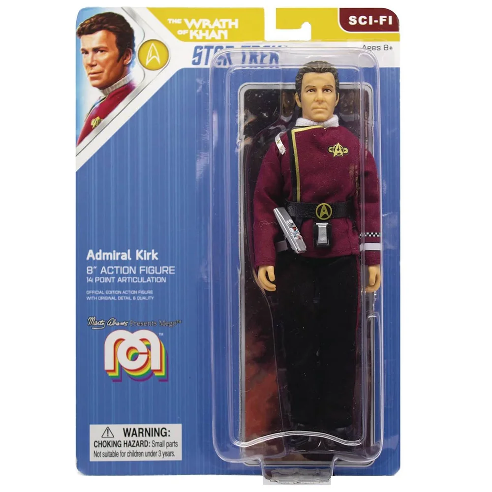 Mego Star Trek II - WOK - Admiral Kirk 8 Inch Action Figure Image 1
