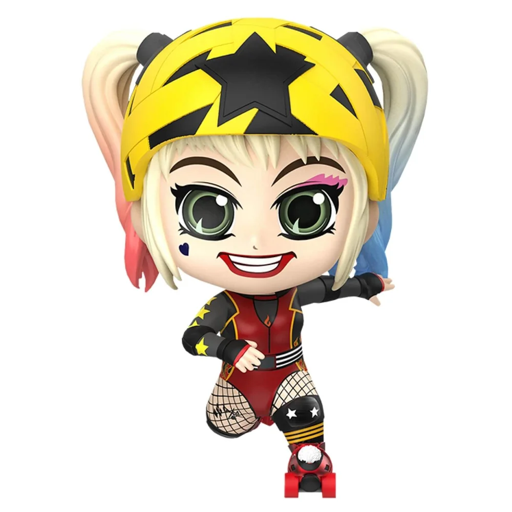 Hot Toys DC Comics Birds of Prey Cosbaby Mini Figure Harley Quinn (Roller Derby Version) 11cm Image 1