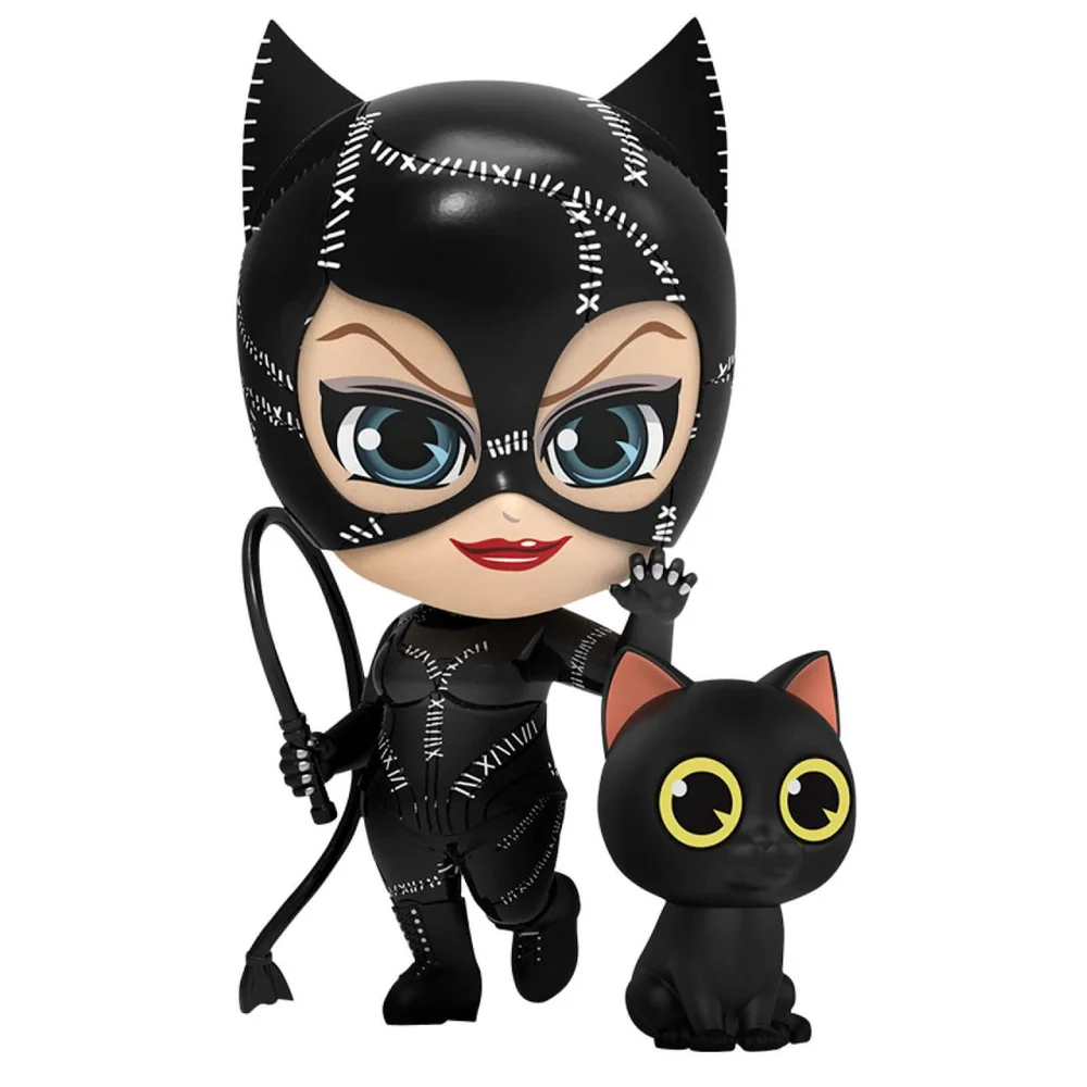 Hot Toys DC Comics Batman Returns Cosbaby Mini Figures Catwoman with Whip 12 cm Image 1