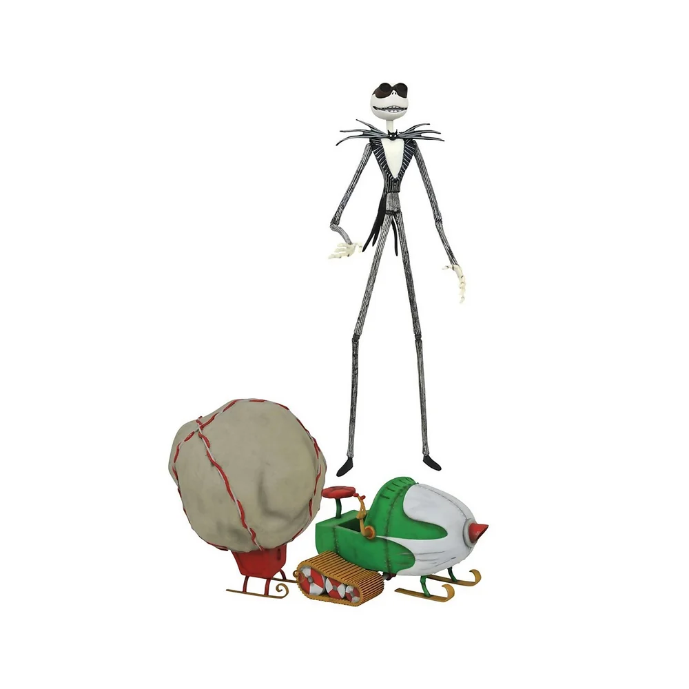 Diamond Select Nightmare Before Christmas Select Series 9 Snowmobile Jack Action Figure Image 1
