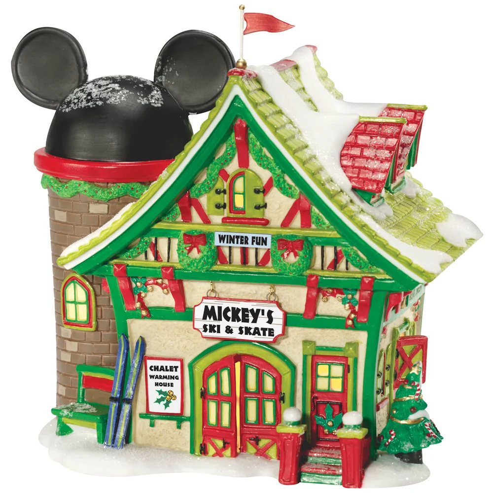 Disney Village Mickey's Ski and Skate - UK Adaptor 15cm Image 1