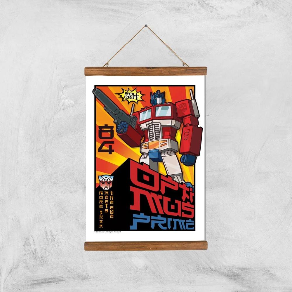 Transformers Roll Out Poster Art Print - A3 - Wooden Hanger Image 1