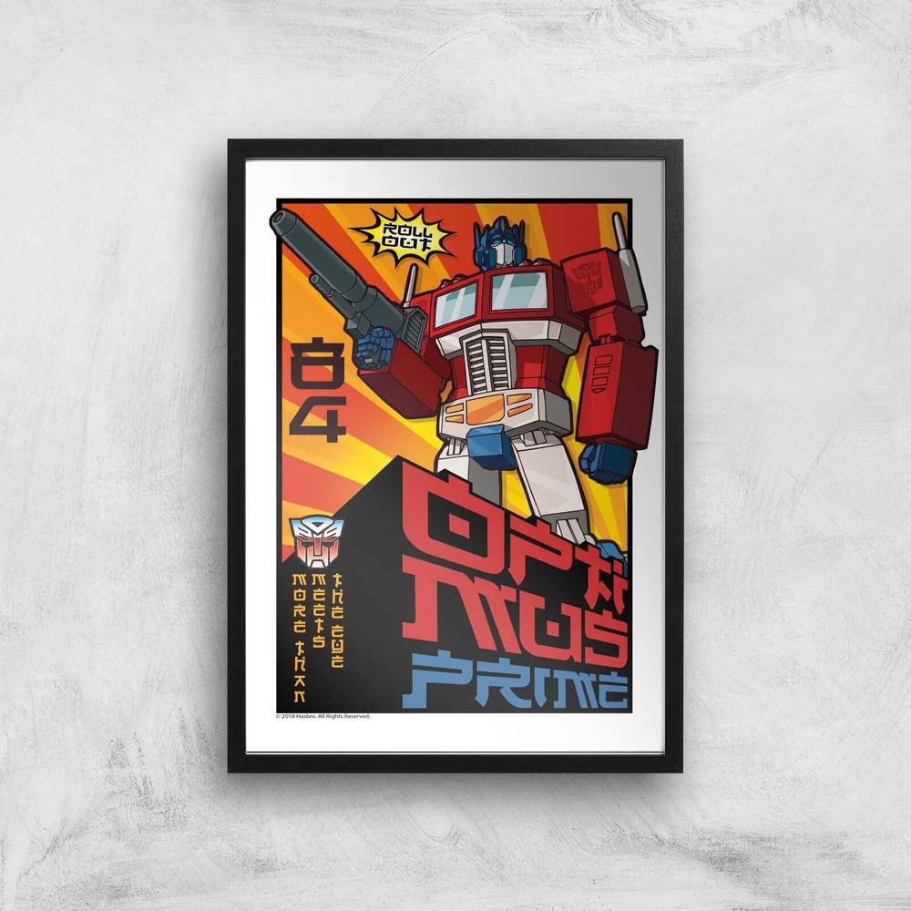 Transformers Roll Out Poster Art Print - A3 - Black Frame Image 1