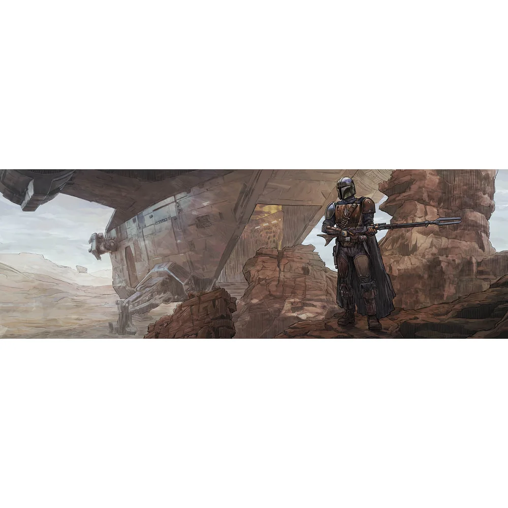 Star Wars The Mandalorian "Best in the Parsec" Lithograph by Brent Woodside Image 1