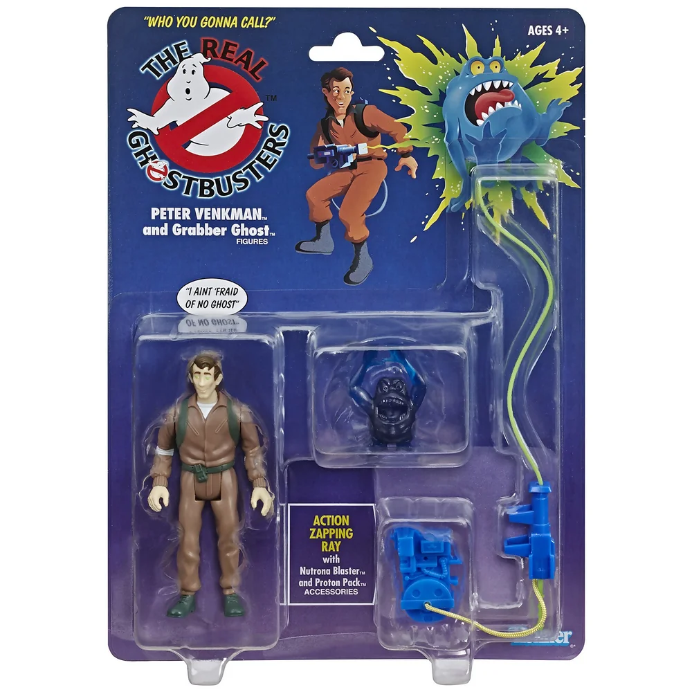 Hasbro Ghostbusters Kenner Classics Peter Venkman and Grabber Ghost Retro Action Figure Image 1