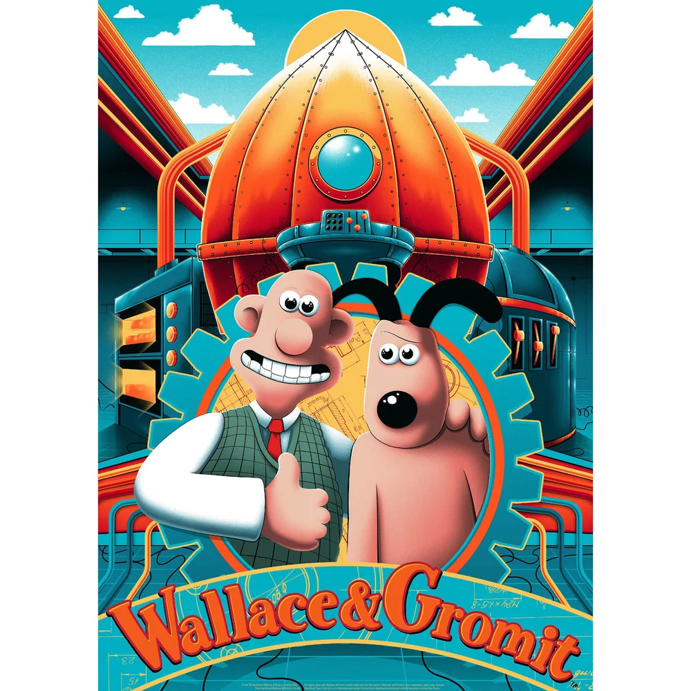 Wallace and Gromit Lithograph by Arno Kiss Image 1
