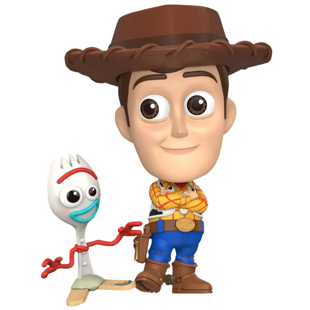Hot Toys Toy Story 4 Cosbaby Woody and Forky - Size S (Set of 2) Image 1