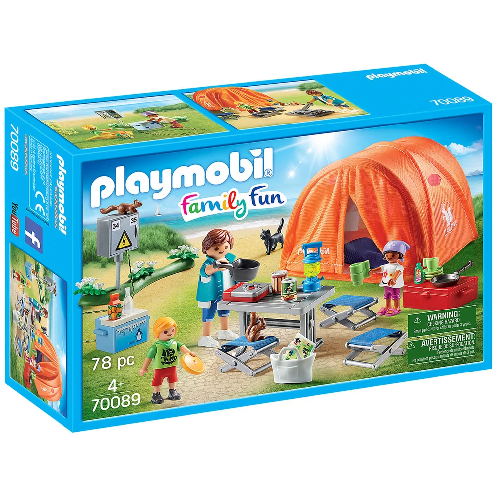 Playmobil Family Fun Camping Trip with Large Tent (70089) Image 1