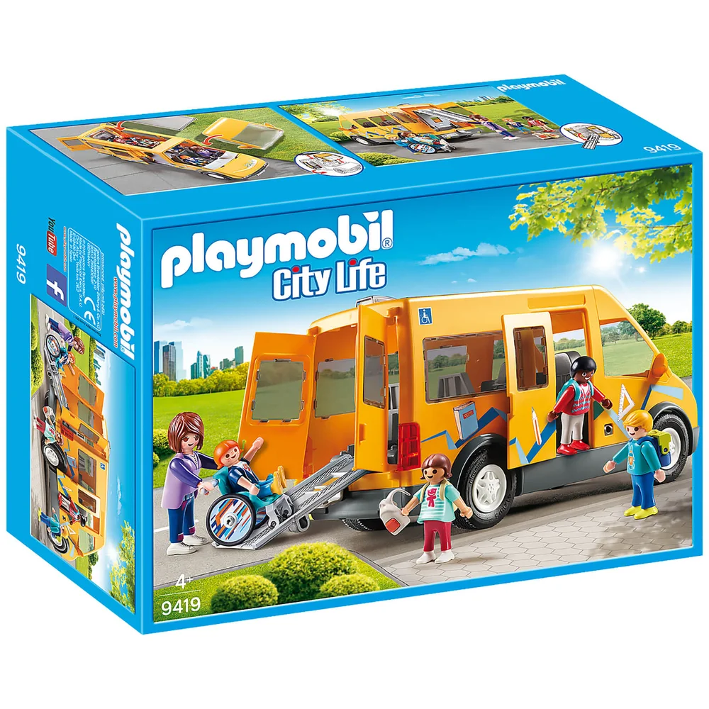 Playmobil City Life School Van with Folding Ramp (9419) Image 1