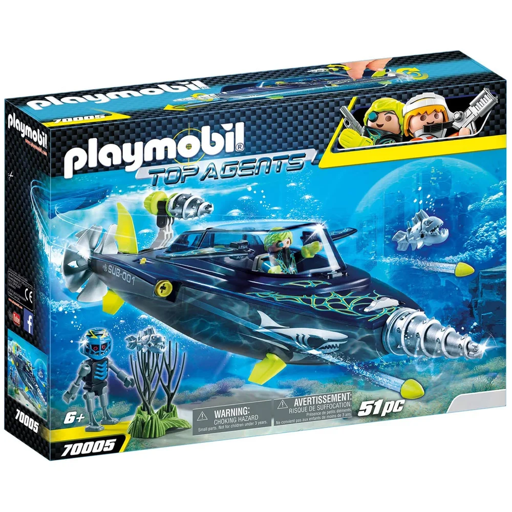 Playmobil Top Agents Team S.H.A.R.K Drill Destroyer (70005) Image 1