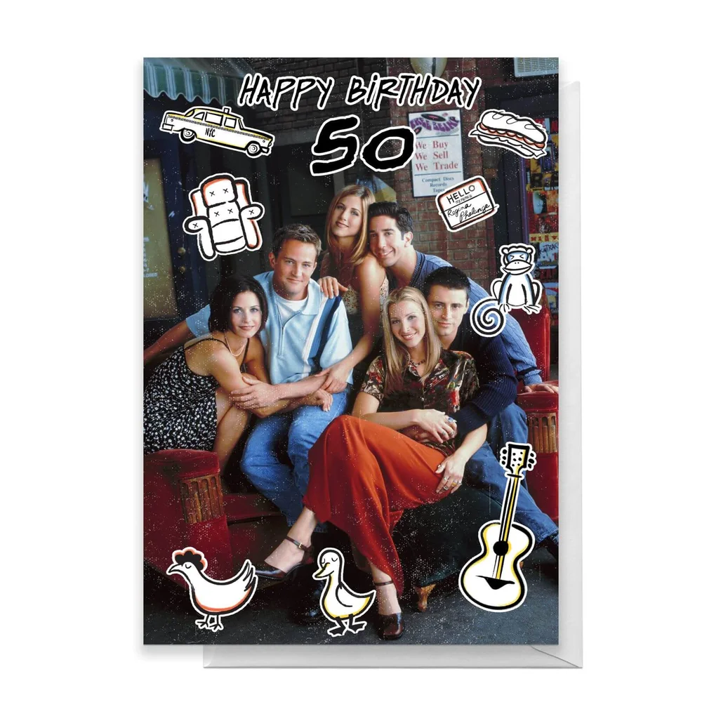 Friends Birthday 50th Greetings Card - Giant Card Image 1