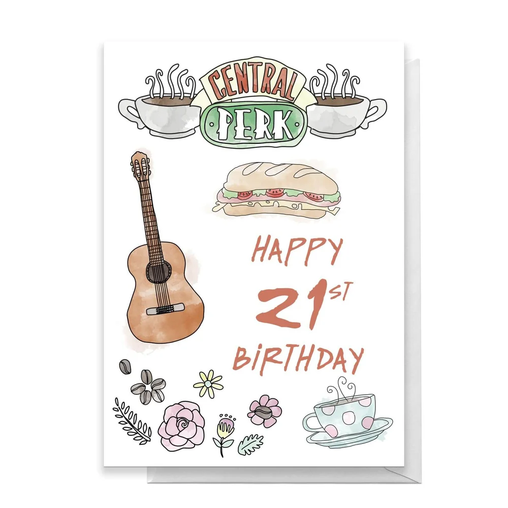 Friends Birthday 21st Greetings Card - Standard Card Image 1
