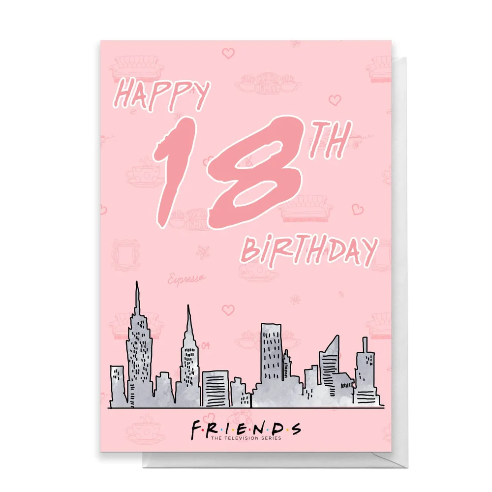 Friends Birthday 18th Greetings Card - Large Card Image 1