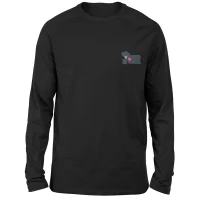DC Joker Embroidered Unisex Long Sleeved T-Shirt - Black - undefined undefined
