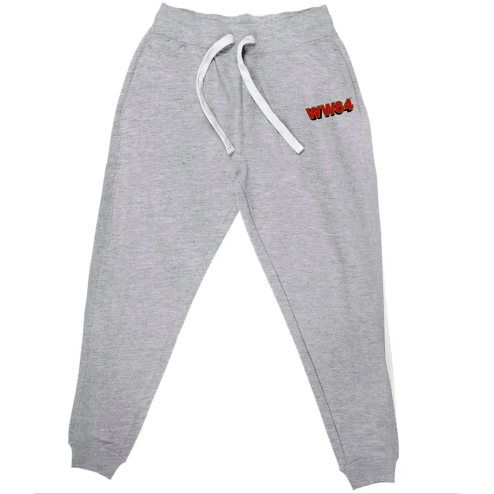 DC Wonder Woman WW84 Embroidered Unisex Joggers - Grey - S Image 1