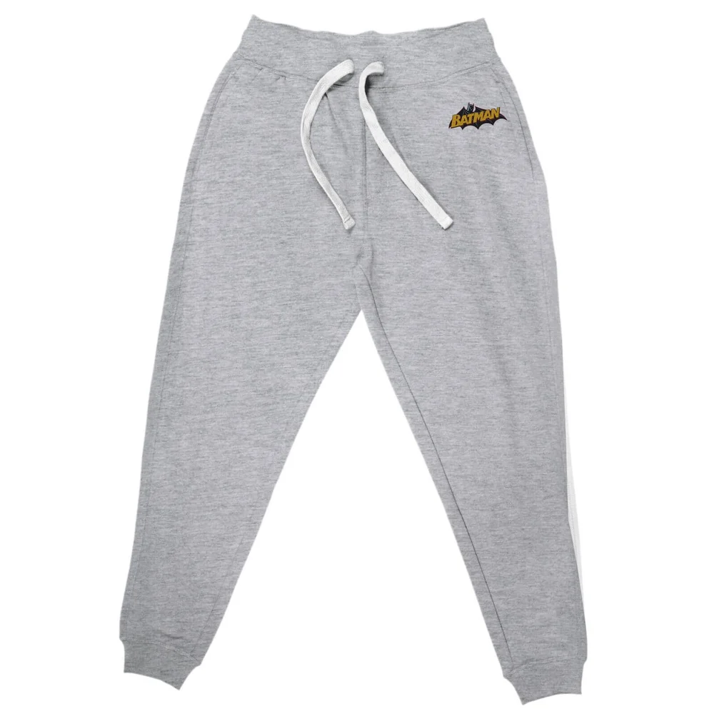 DC Batman Embroidered Unisex Joggers - Grey - M Image 1