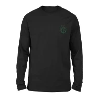Rick and Morty Rick Embroidered Unisex Long Sleeved T-Shirt - Black - undefined undefined