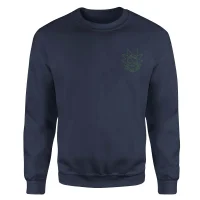 Rick and Morty Rick Embroidered Unisex Sweatshirt - Navy - undefined undefined