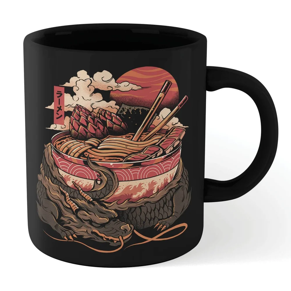 Ilustrata Dragon's Ramen Mug - Black Image 1