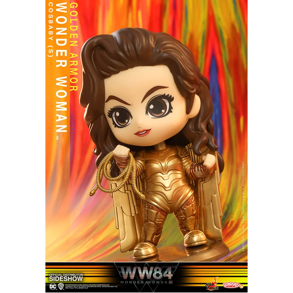Hot Toys DC Comics Wonder Woman 1984 Cosbaby Mini Figure Golden Armour 10 cm Image 1