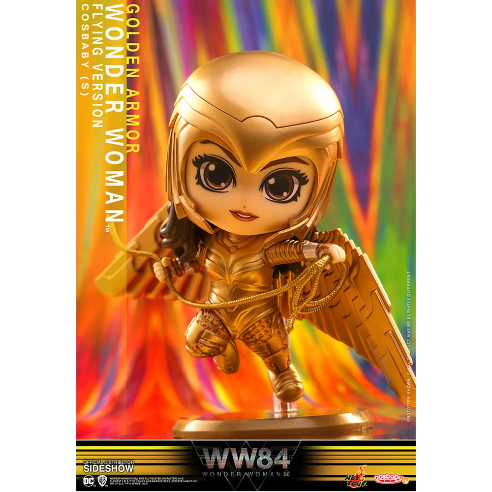Hot Toys DC Comics Wonder Woman 1984 Cosbaby Mini Figure Golden Armour (Flying Version) 10 cm Image 1