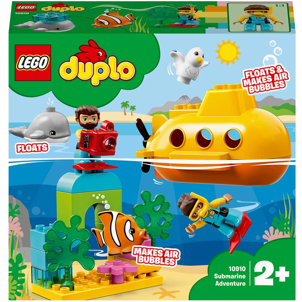 LEGO DUPLO Town: Submarine Adventure Bath Toy (10910) Image 1