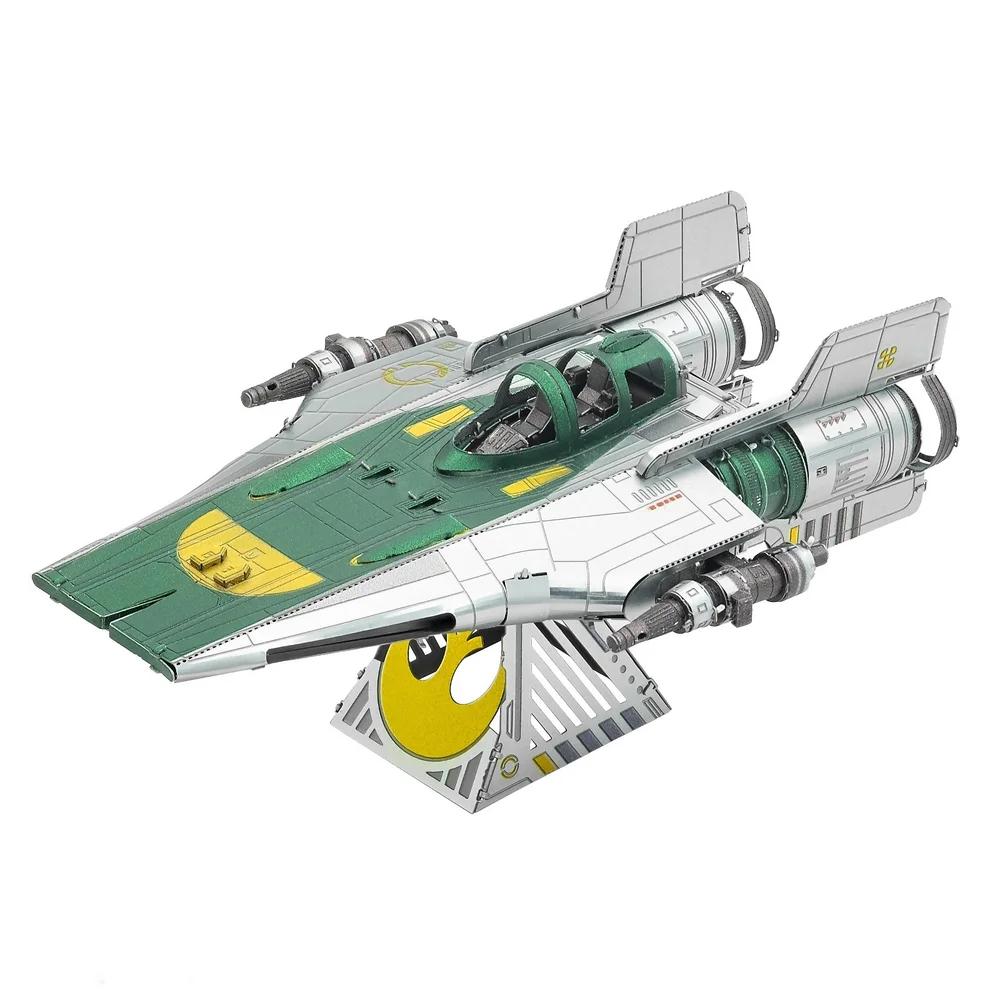 Star Wars Episode 9 Metal Earth 3D Construction Kit - Resistance A-Wing Fighter Image 1