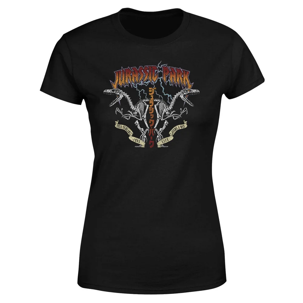 Jurassic Park Raptor Twinz Women's T-Shirt - Black - S Image 1