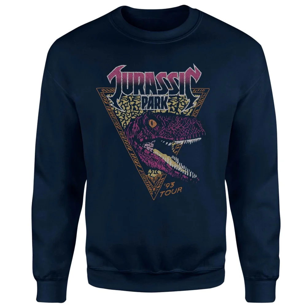 Jurassic Park Raptor Sweatshirt - Navy - S Image 1