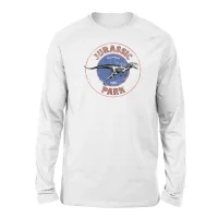 Jurassic Park Jurassic Target Unisex Long Sleeved T-Shirt - White - undefined undefined