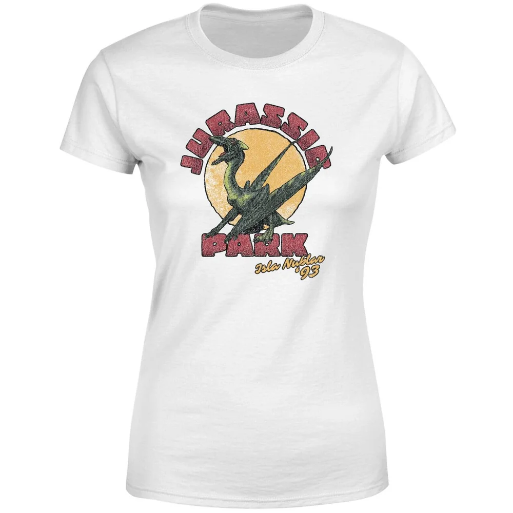 Jurassic Park Winged Threat Women's T-Shirt - White - S Image 1