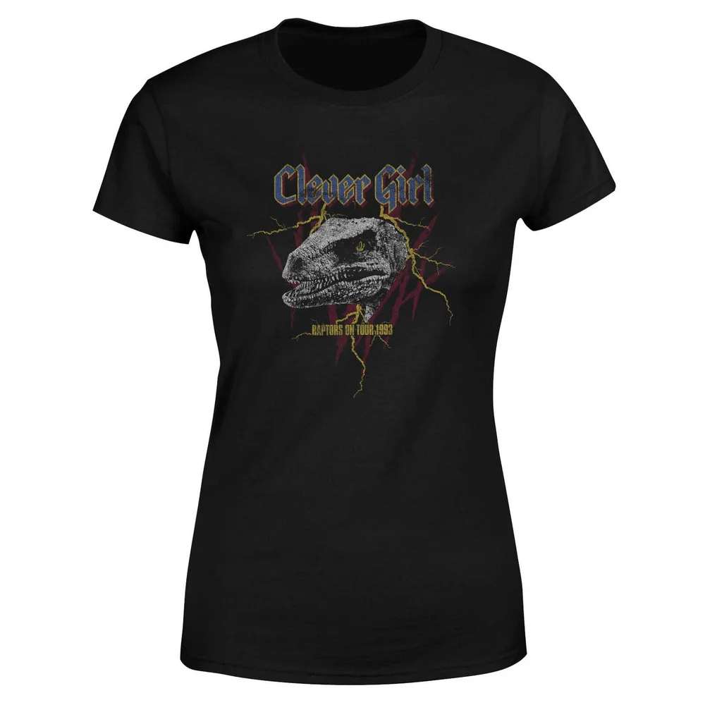 Jurassic Park Clever Girl Raptors On Tour Women's T-Shirt - Black - S Image 1