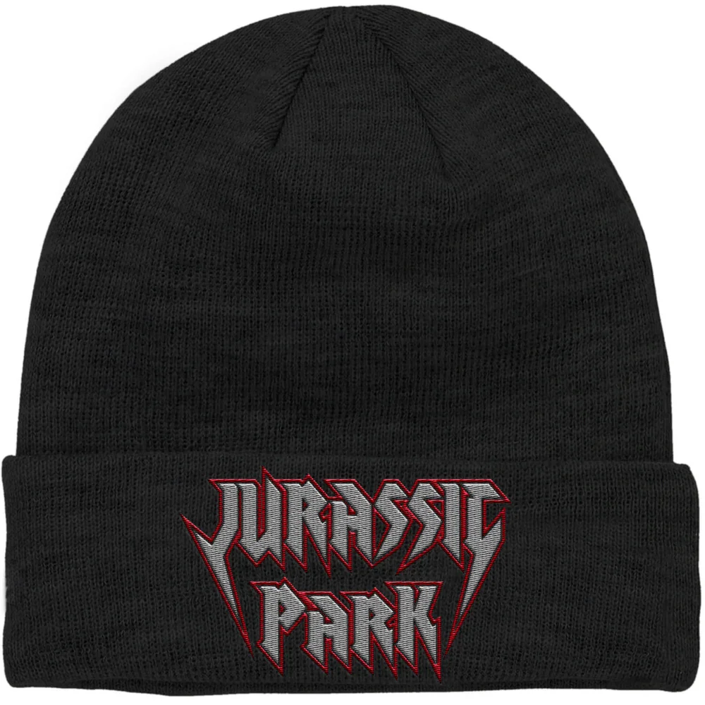 Jurassic Park Rock Theme Embroidered Logo Beanie Image 1