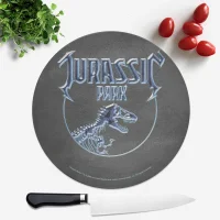 Jurassic Park Logo Round Chopping Board - undefined undefined